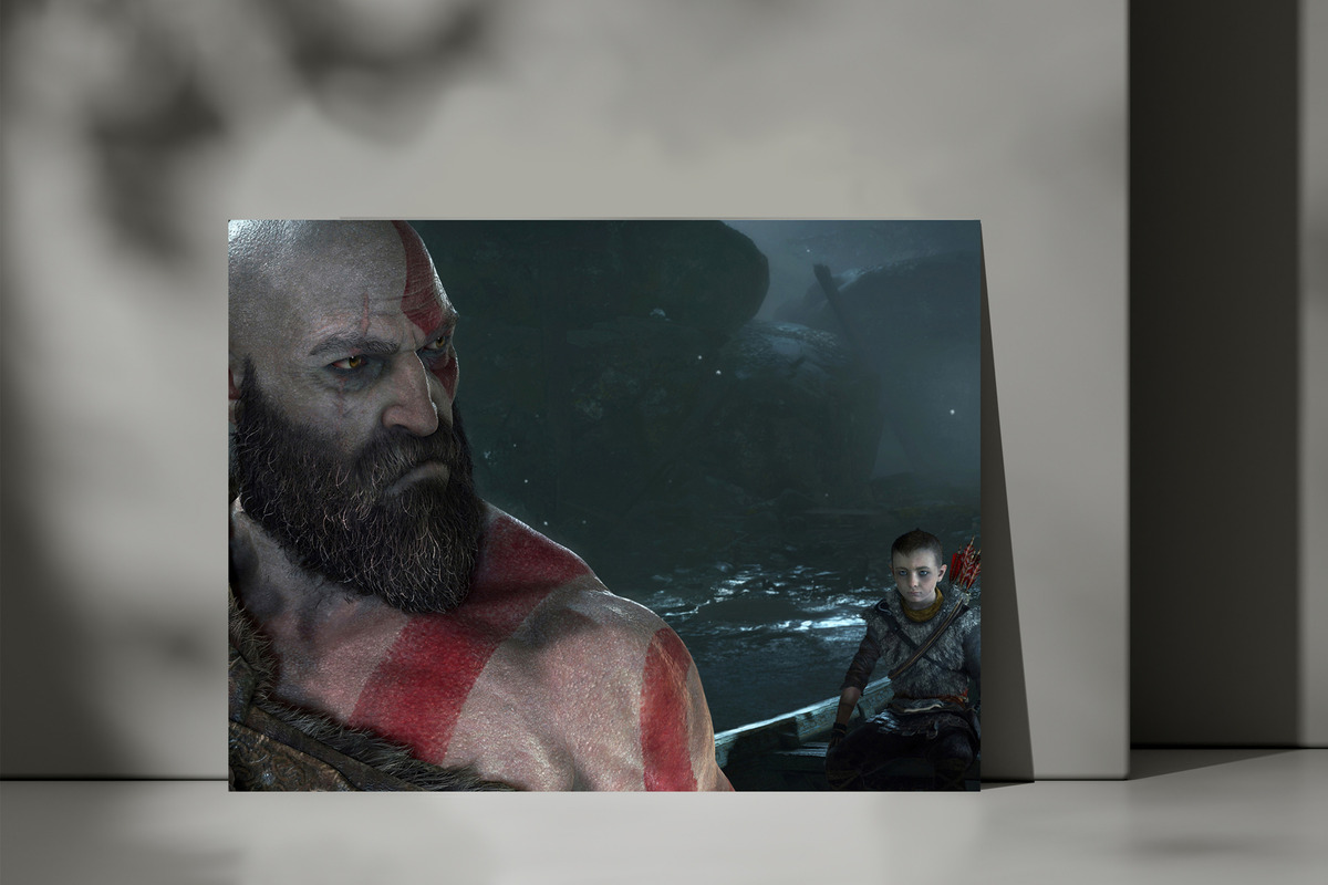 Cuadro God Of War Kratos 188 70x100 Mdf Memoestampados - Imagen 3