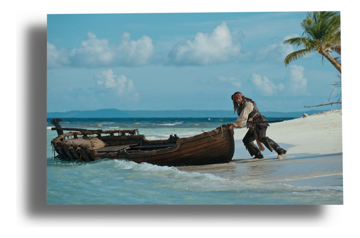 Cuadro Piratas Del Caribe 379 70x100 Mdf Memoestampados