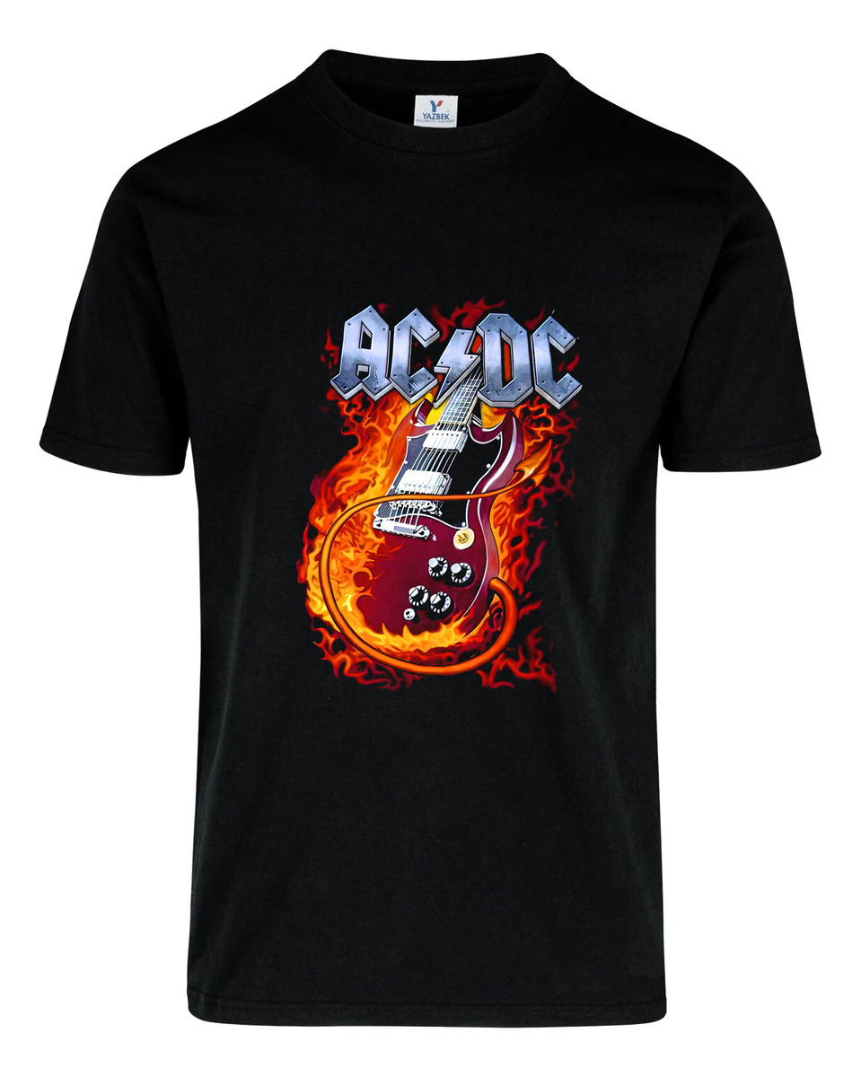 Remera: Ac Dc Guitarra Rock Musica Memoestampados - Imagen 2