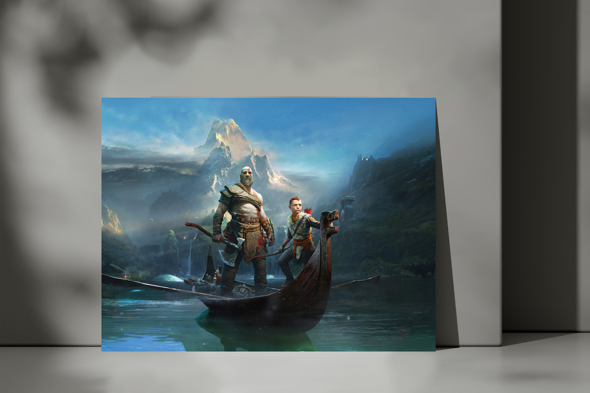 Cuadro God Of War 67 40x53 Mdf Memoestampados - Imagen 3