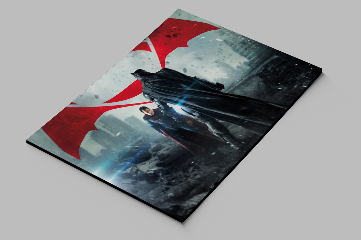 Cuadro Batman Vs Superman 339 70x100 Mdf Memoestampados - Imagen 2