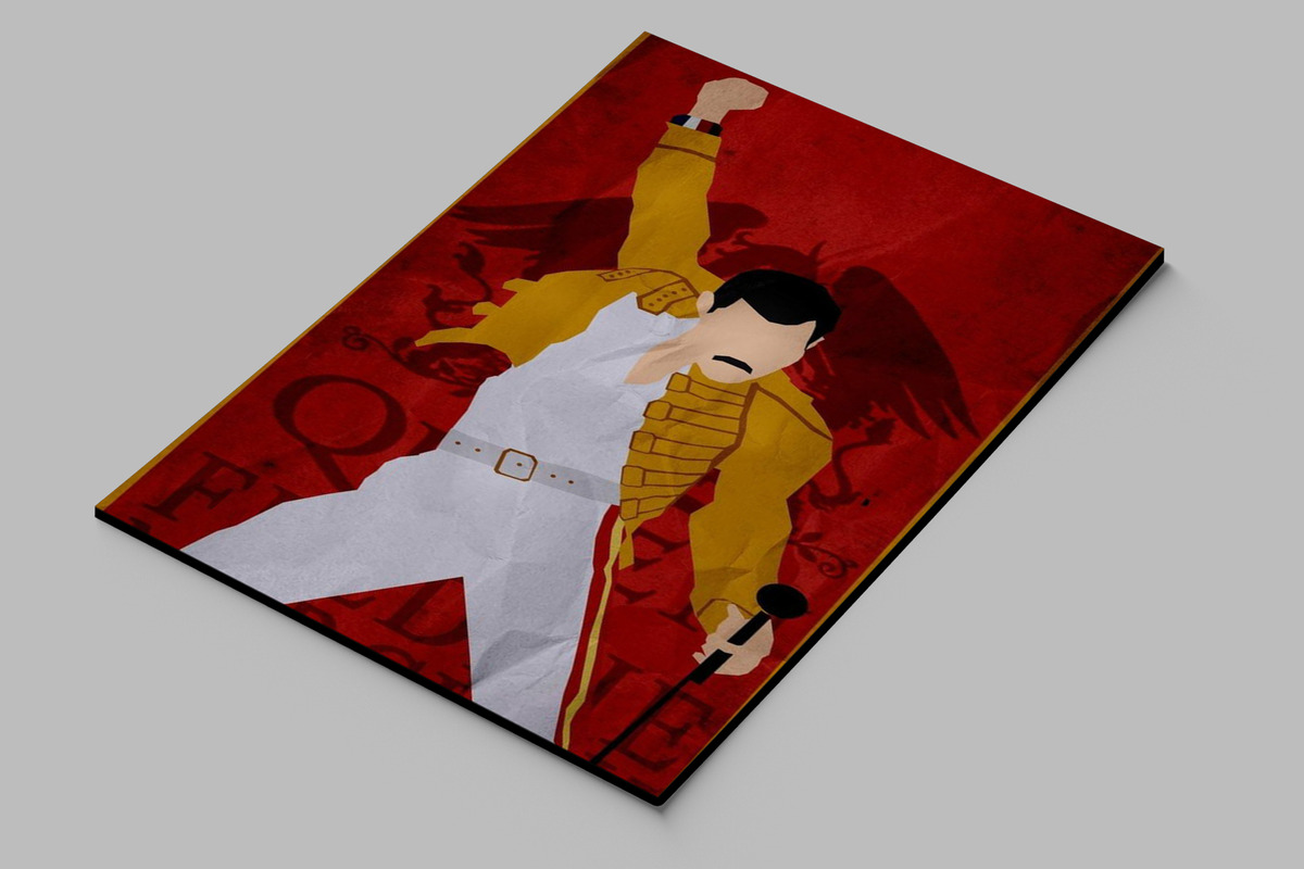 Cuadro Freddie Mercury 524 40x53 Mdf Memoestampados - Imagen 2