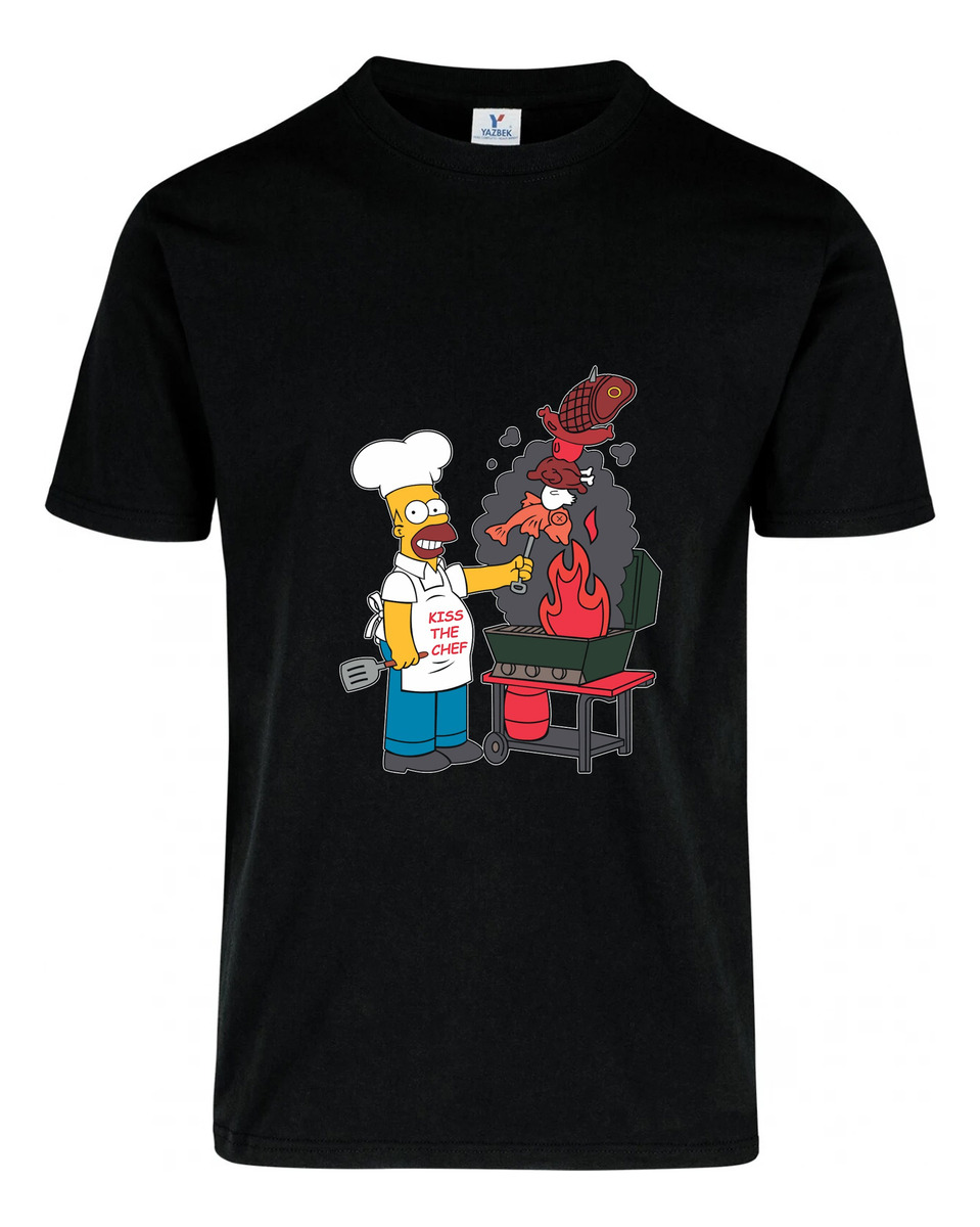 Remera: Kiss The Chef Homero Memoestampados - Imagen 2