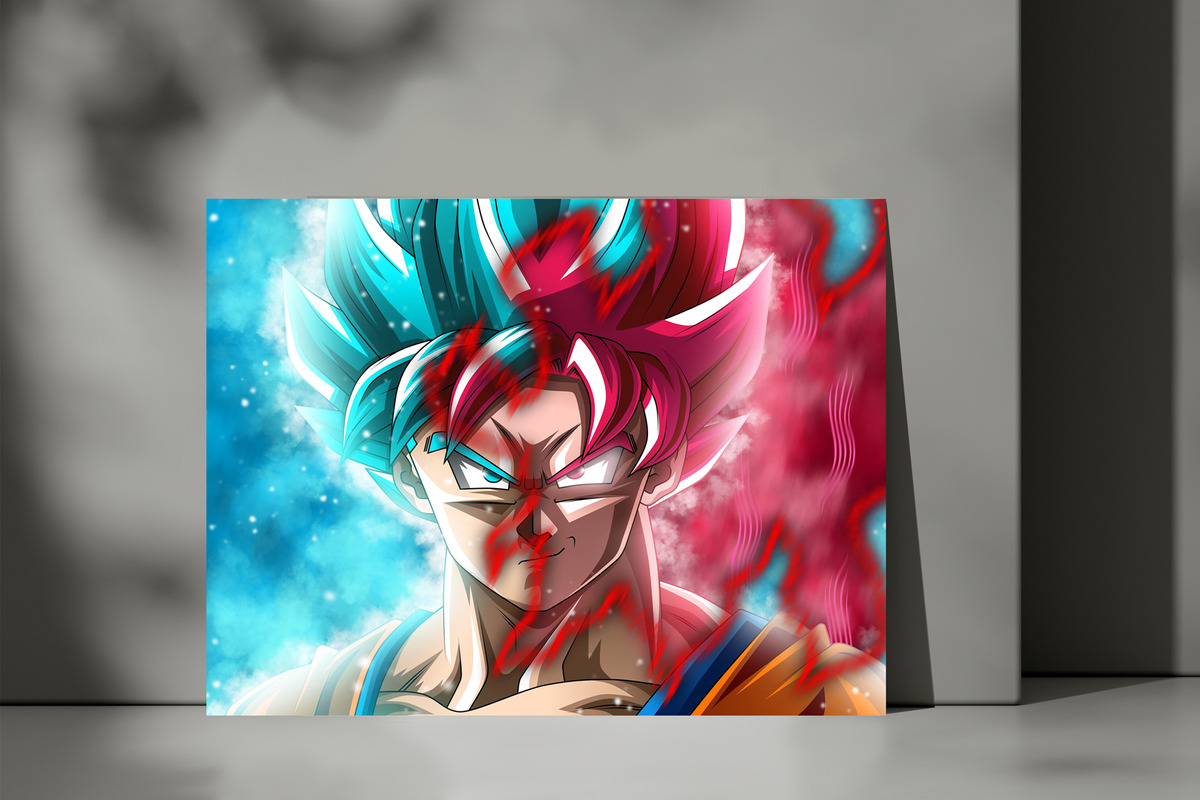 Cuadro Dragon Ball Super 123 40x53 Mdf Memoestampados - Imagen 3