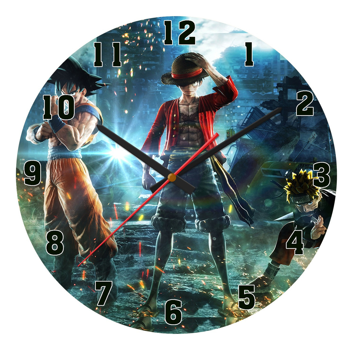 Reloj En Mdf De 3mm 40 Cm Diametro Jump Force 33