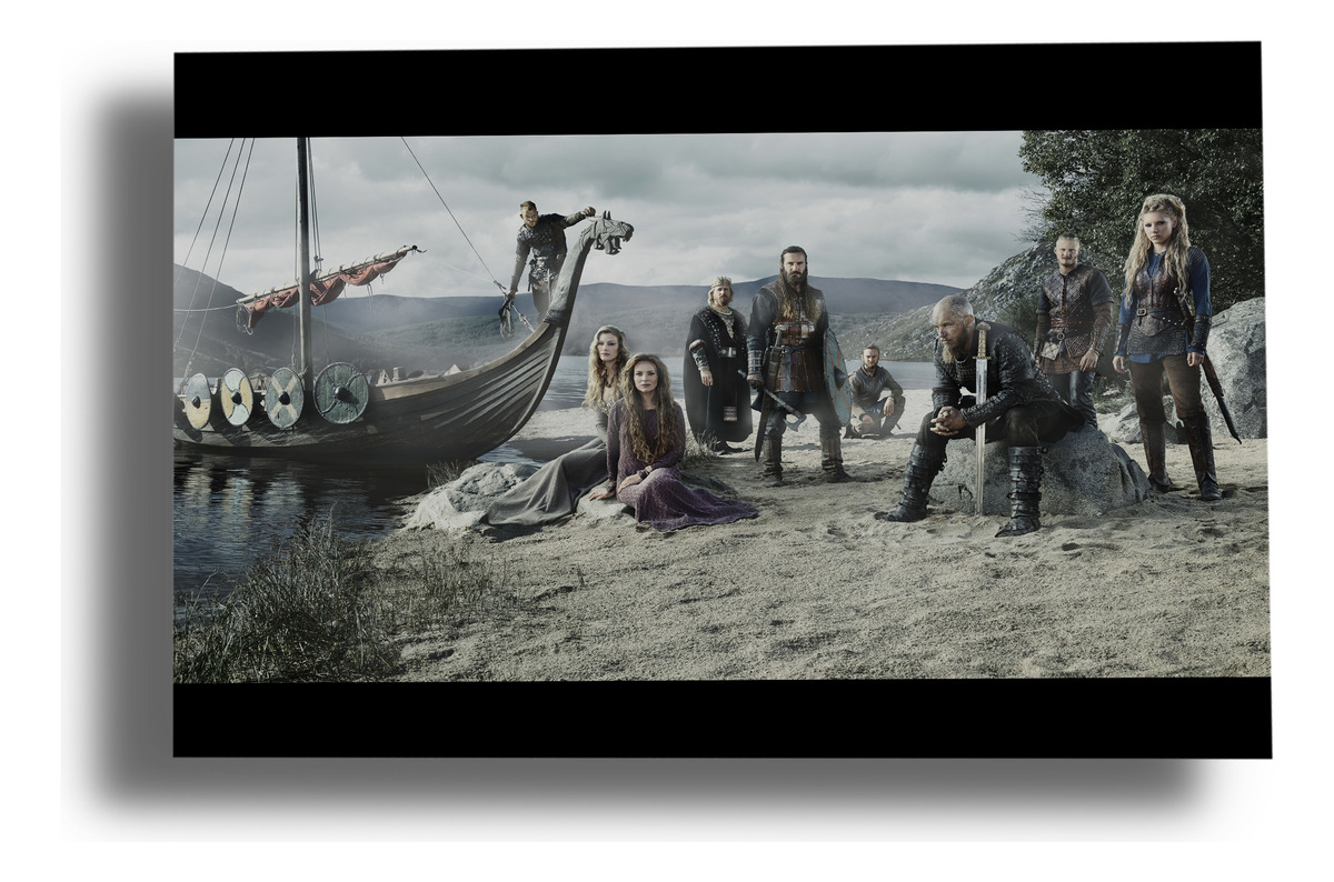 Cuadro Vikingos 538 70x100 Mdf Memoestampados
