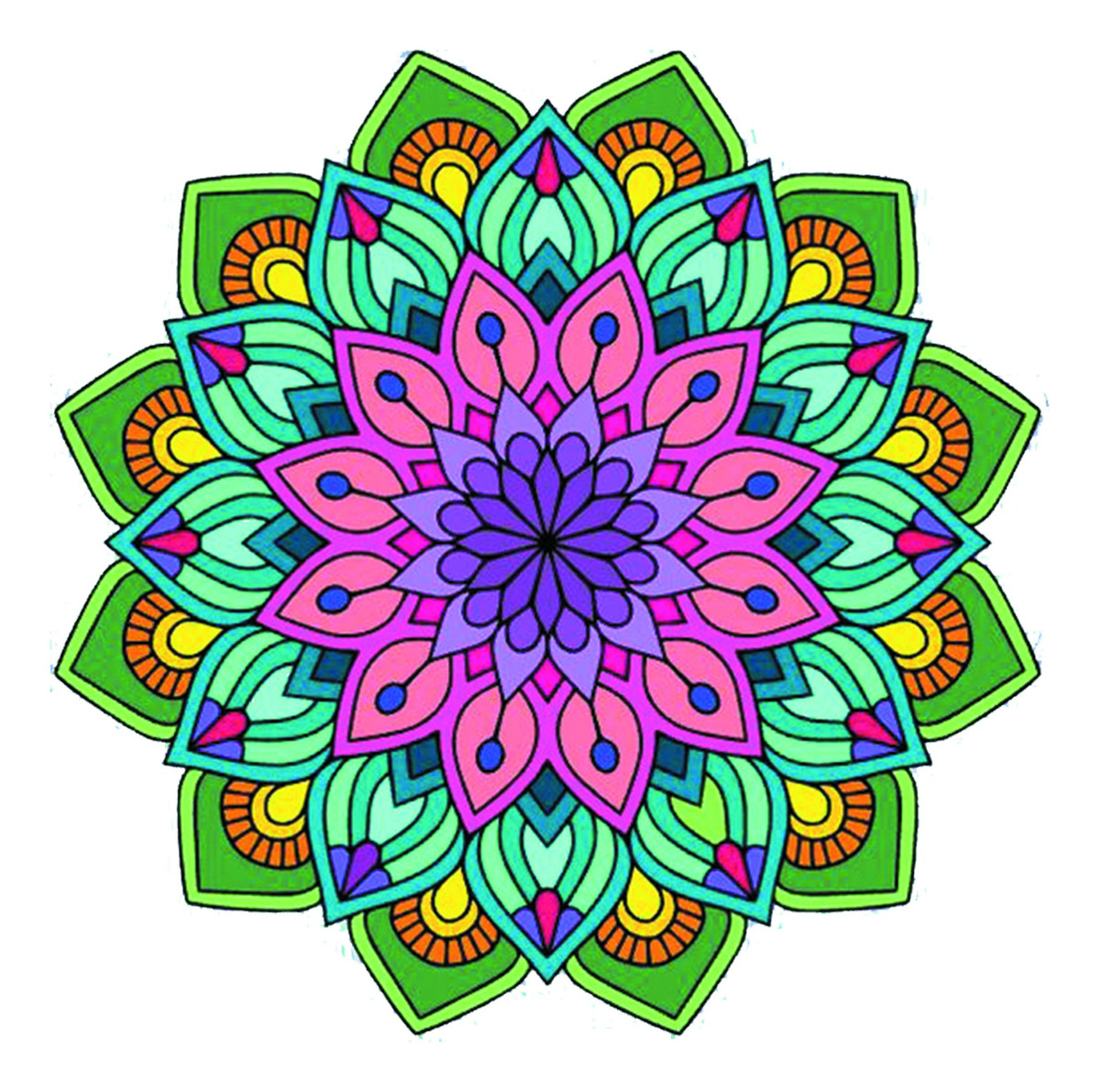 Vinilo Impreso Y Troquelado. Diseño Mandala Tamaño 70 Cm, - Imagen 10