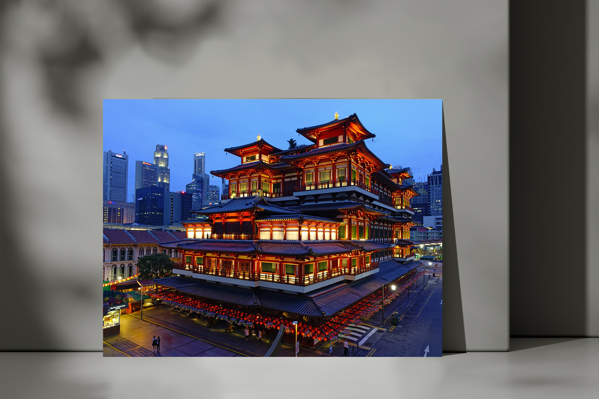 Cuadro China Arquitectura 40x53 Mdf Memoestampados - Imagen 3