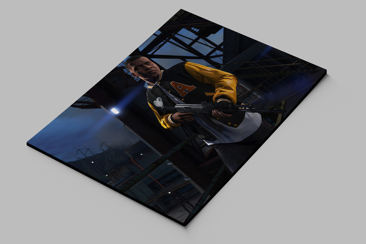 Cuadro Gta Five V 582 40x53 Mdf Memoestampados - Imagen 2