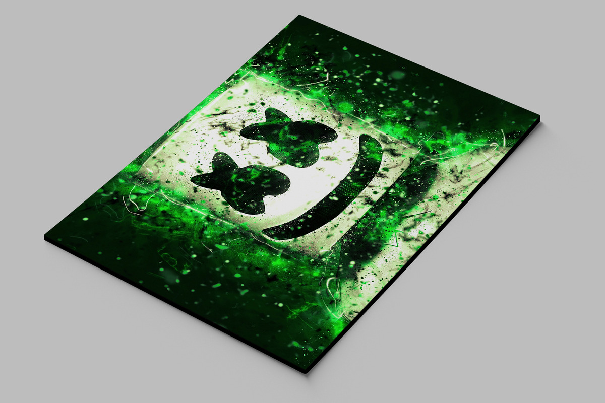 Cuadro Marshmello 598 70x100 Mdf Memoestampados - Imagen 2
