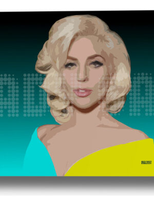 Cuadro 311 Lady Gaga 50x70 Mdf Memoestampados