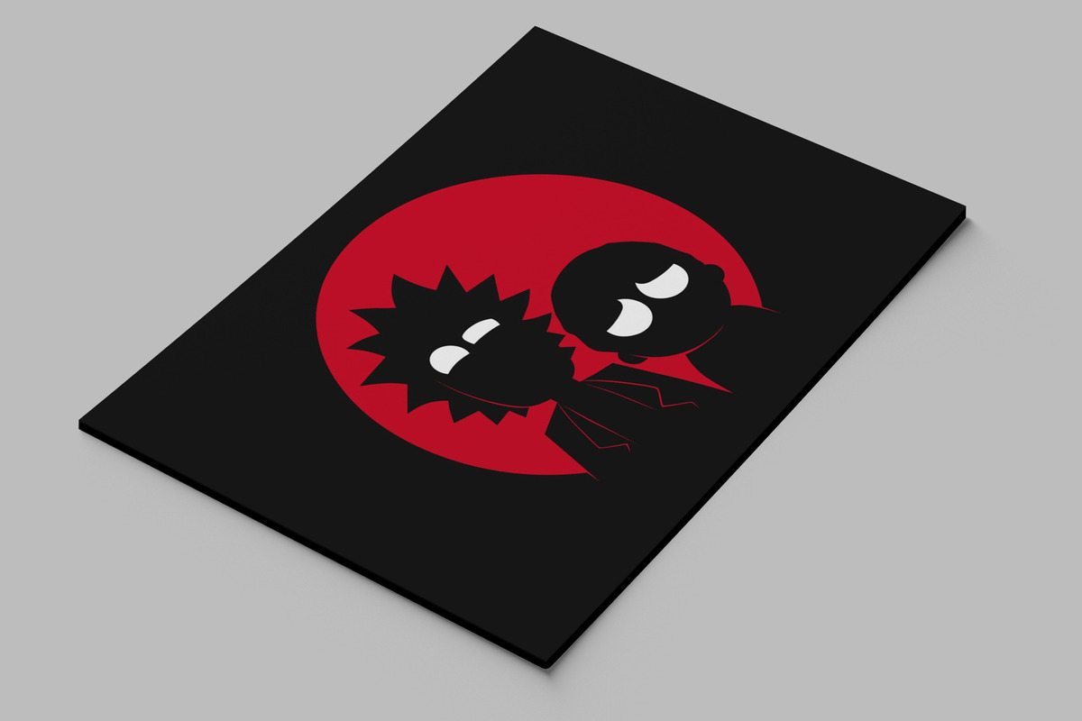 Cuadro 252 Rick Y Morty 3 50x70 Mdf Memoestampados - Imagen 2
