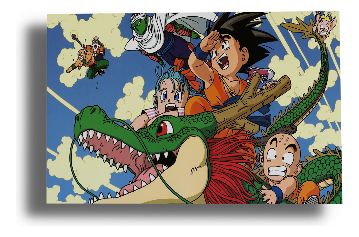 Cuadro Dragon Ball Z Krillin 134 40x53 Mdf Memoestampados