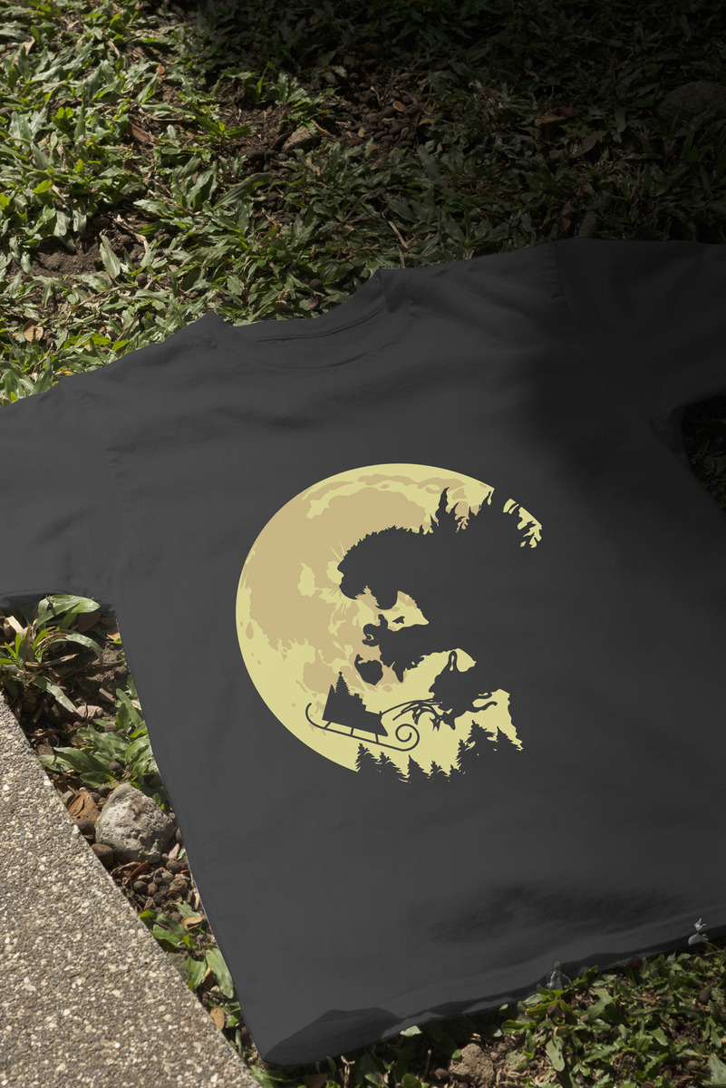 Remera: Godzilla Navidad Silueta Memoestampados - Imagen 3