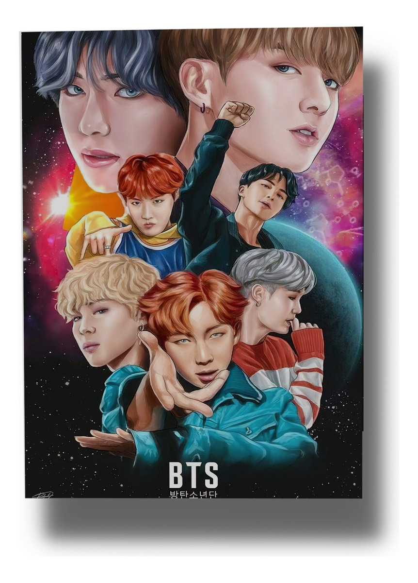 Cuadro Bts 619 50x70 Mdf Memoestampados