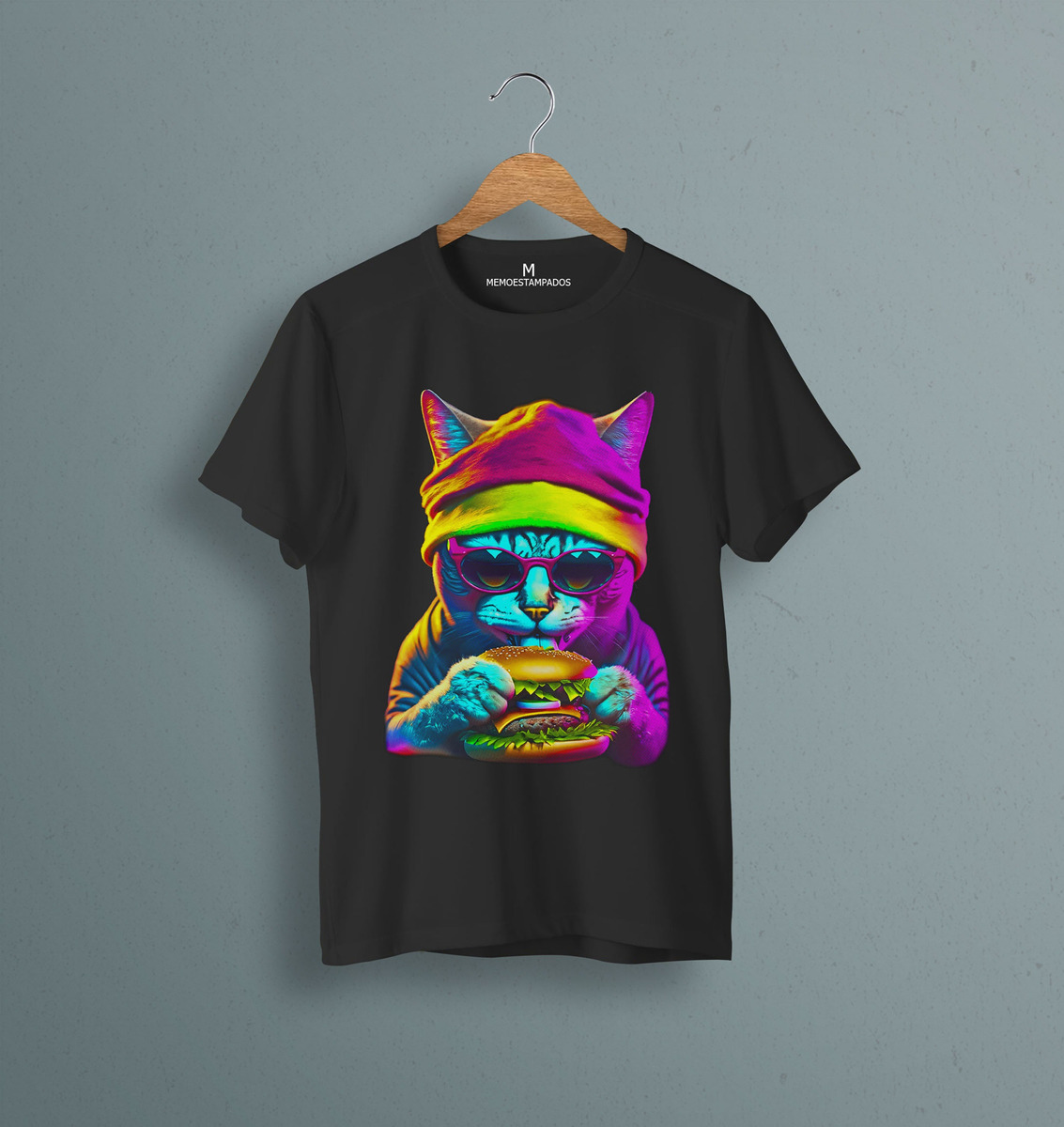 Remera: Gato Hamburguesa Memoestampados - Imagen 5