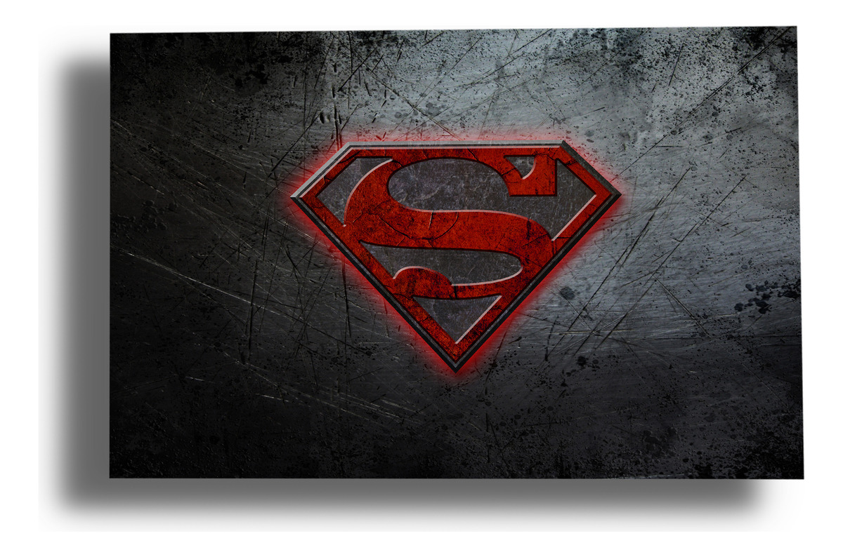 Cuadro Superman Marvel 612 40x53 Mdf Memoestampados