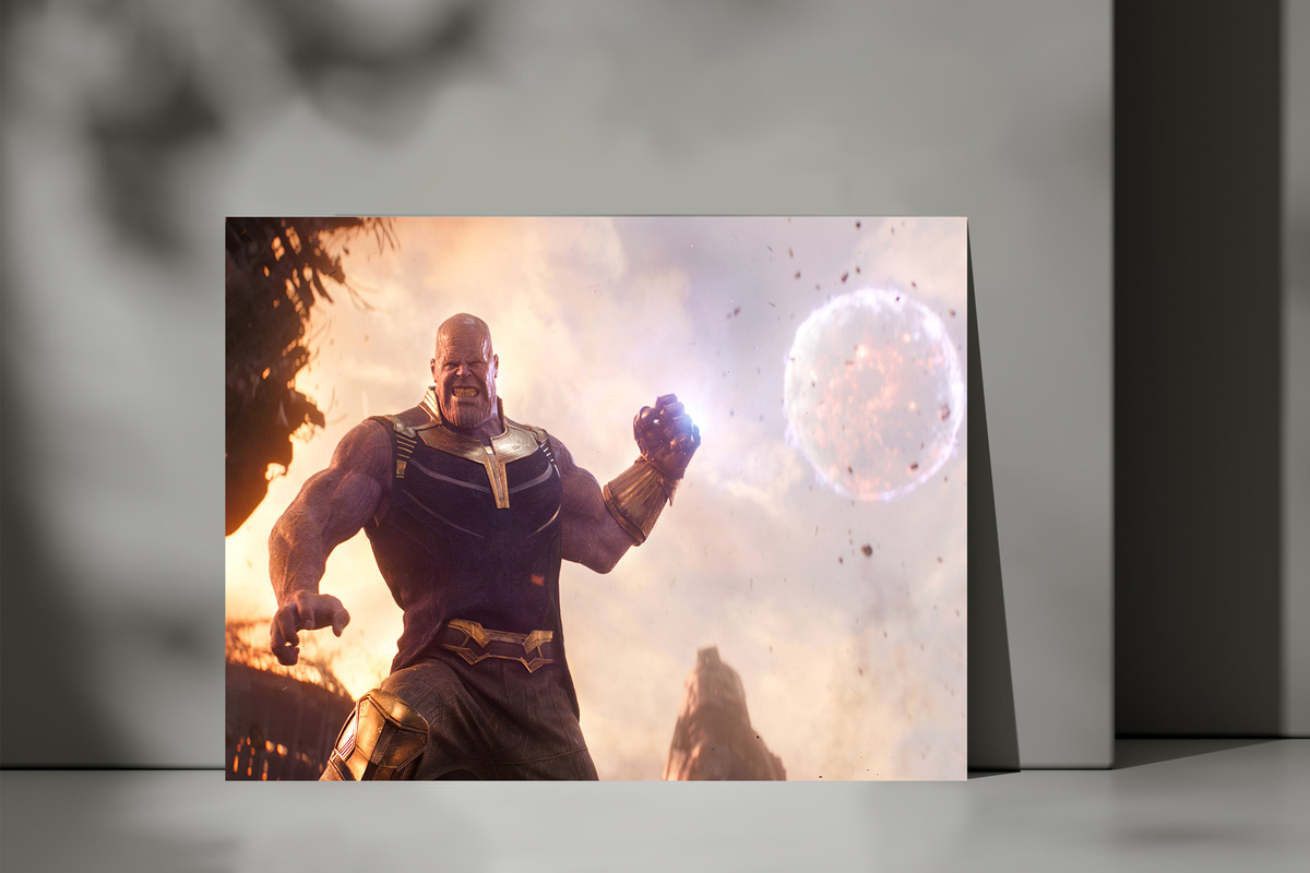 Cuadro Avengers Thanos 336 70x100 Mdf Memoestampados - Imagen 3