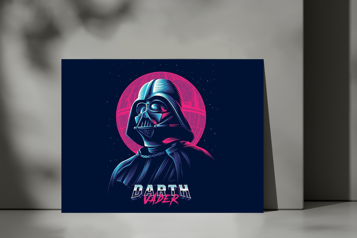 Cuadro Darth Vader Star Wars 111 70x100 Mdf Memoestampados - Imagen 3