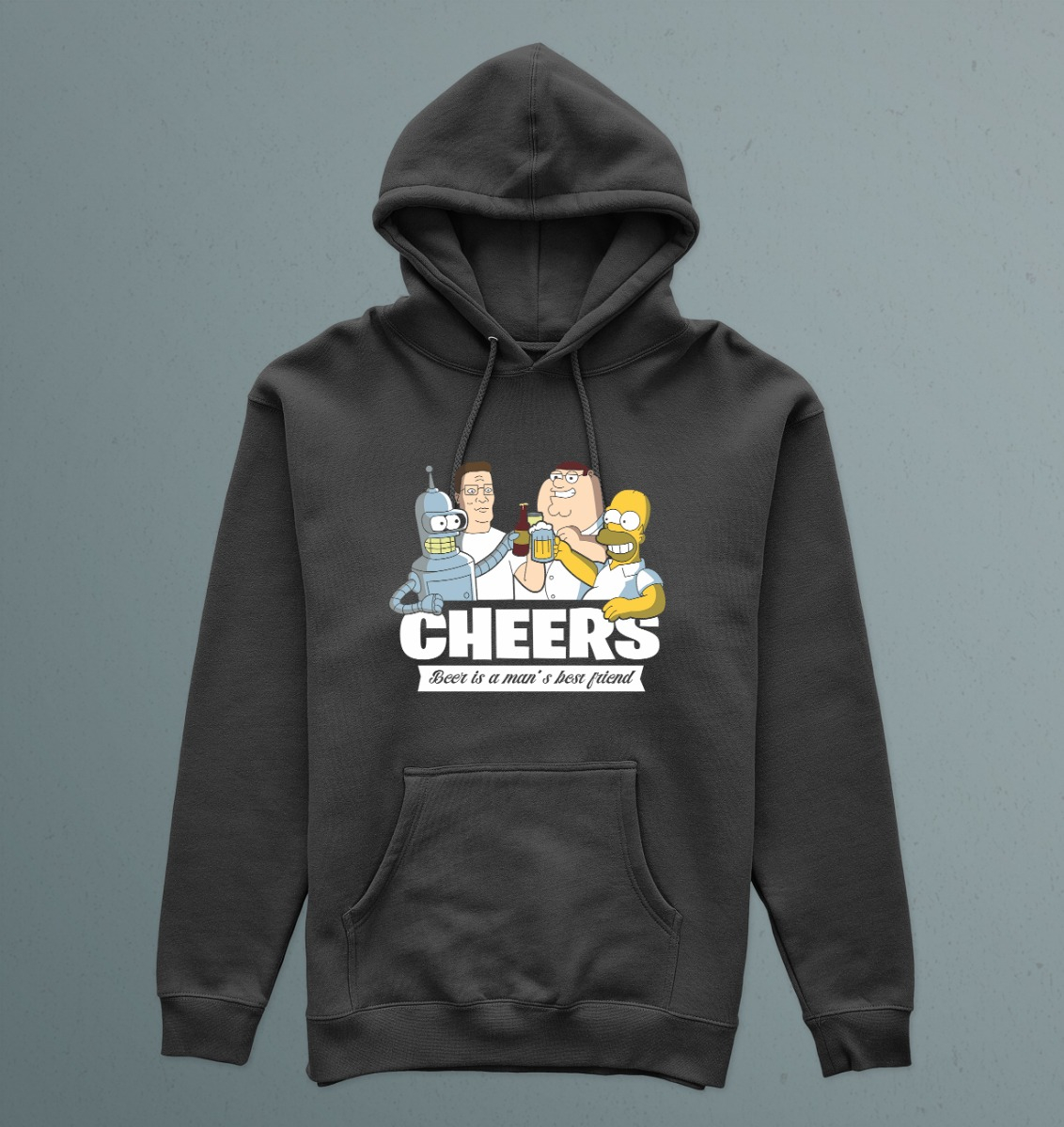 Canguro Cheers Beer Is A Man´s Best Friend Memoestampados - Imagen 2