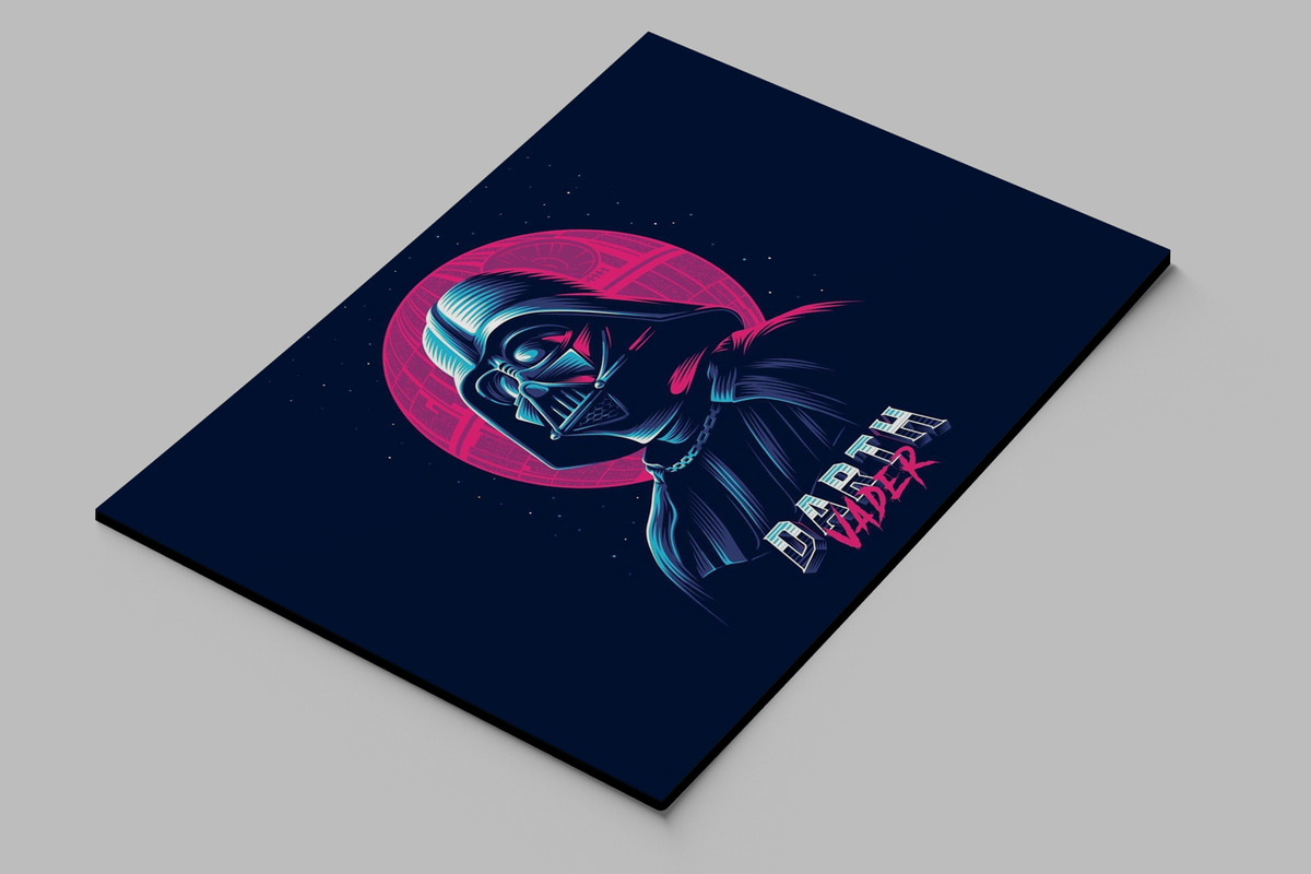 Cuadro Darth Vader Star Wars 111 70x100 Mdf Memoestampados - Imagen 2