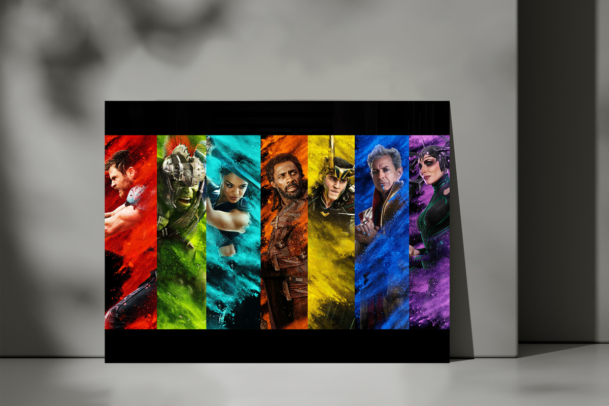 Cuadro Thor Ragnarok 3 412 30x40 Lienzo Memoestampados - Imagen 3
