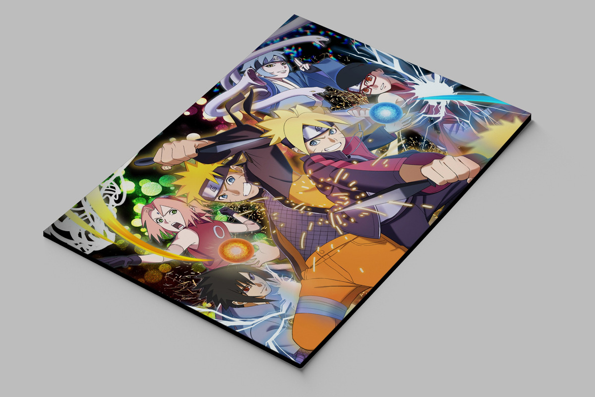Cuadro Naruto, Boruto Uzumaki 44 40x53 Mdf Memoestampados - Imagen 3