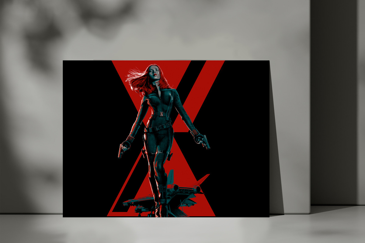 Cuadro Viuda Negra Marvel 107 30x40 Mdf Memoestampados - Imagen 3