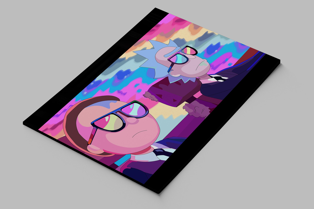 Cuadro 250 Rick Y Morty 70x100 Mdf Memoestampados - Imagen 2