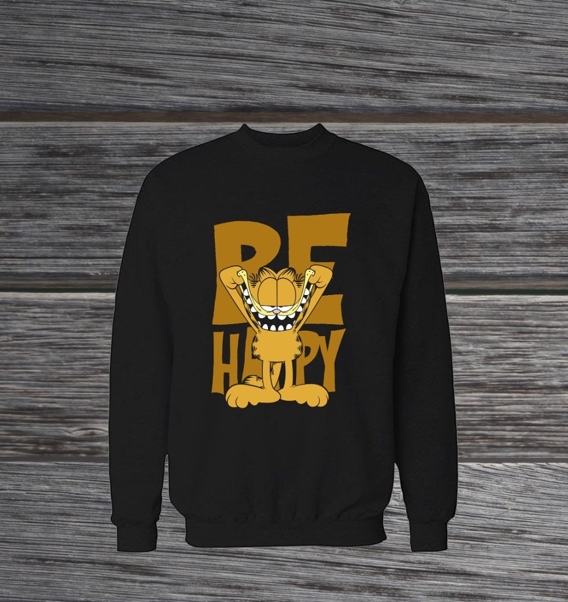 Buzo: Be Happy Garfield Memoestampados - Imagen 2