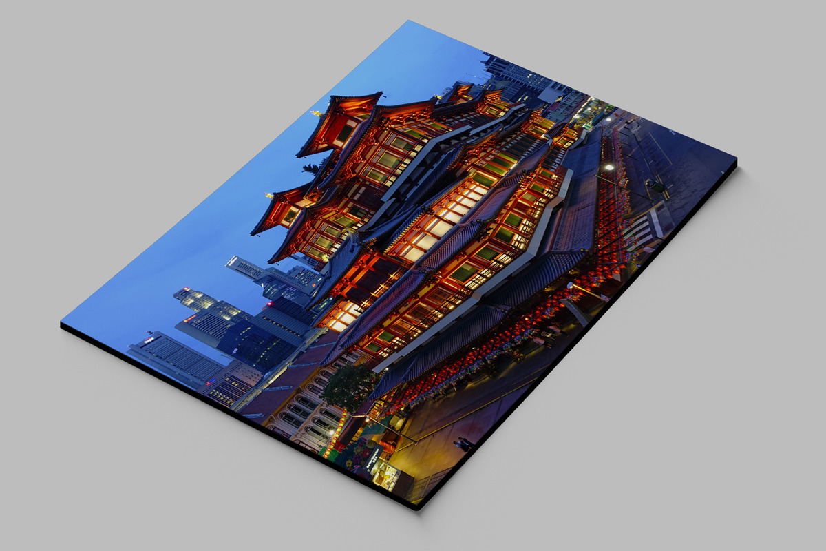Cuadro China Arquitectura 40x53 Mdf Memoestampados - Imagen 2