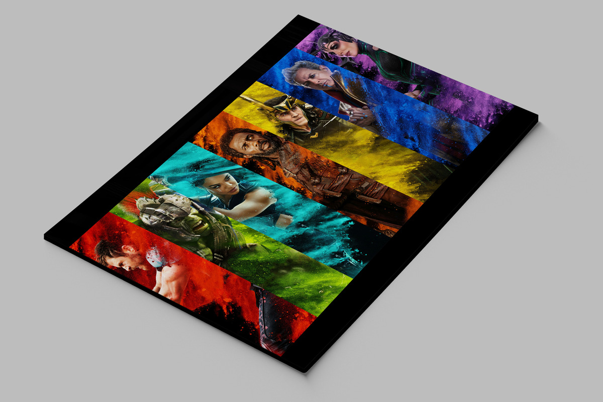 Cuadro Thor Ragnarok 3 412 40x53 Lienzo Memoestampados - Imagen 2