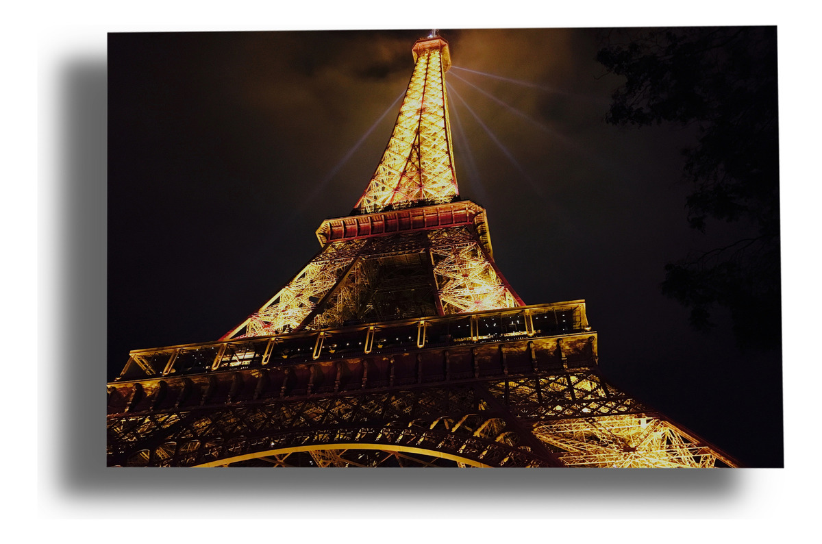 Cuadro Paris Torre Eiffel 40x53 Mdf Memoestampados