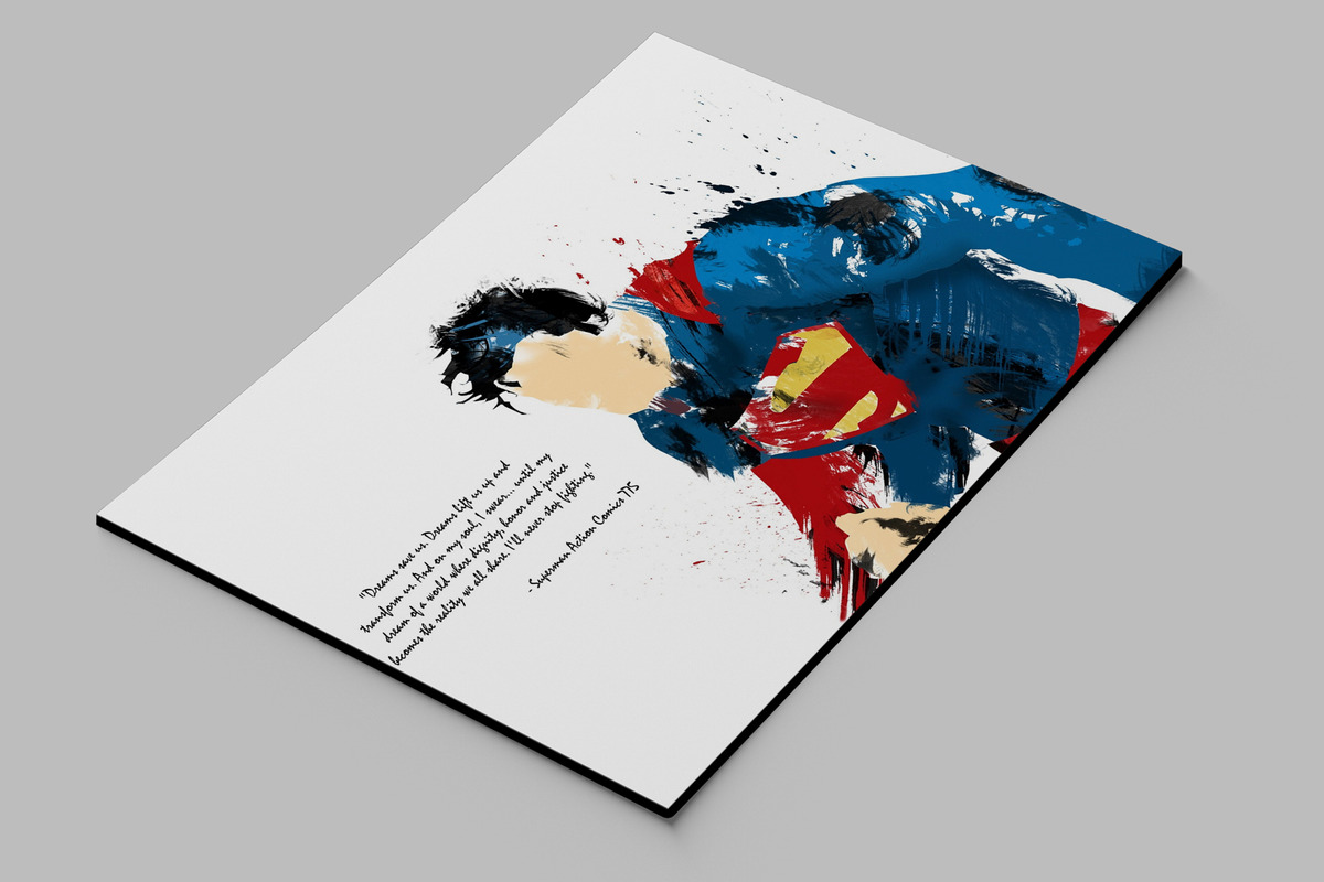 Cuadro Superman 435 70x100 Mdf Memoestampados - Imagen 2