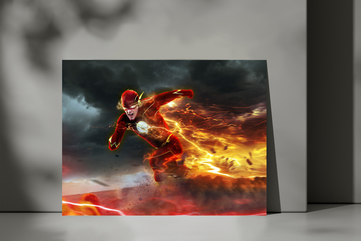 Cuadro Flash Superhero 137 40x53 Mdf Memoestampados - Imagen 3