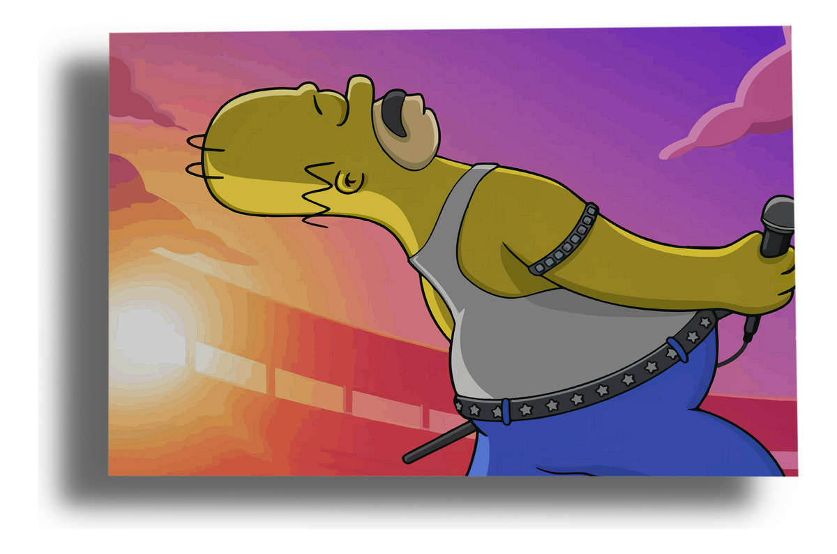 Cuadro Homero Freddie 488 70x100 Mdf Memoestampados