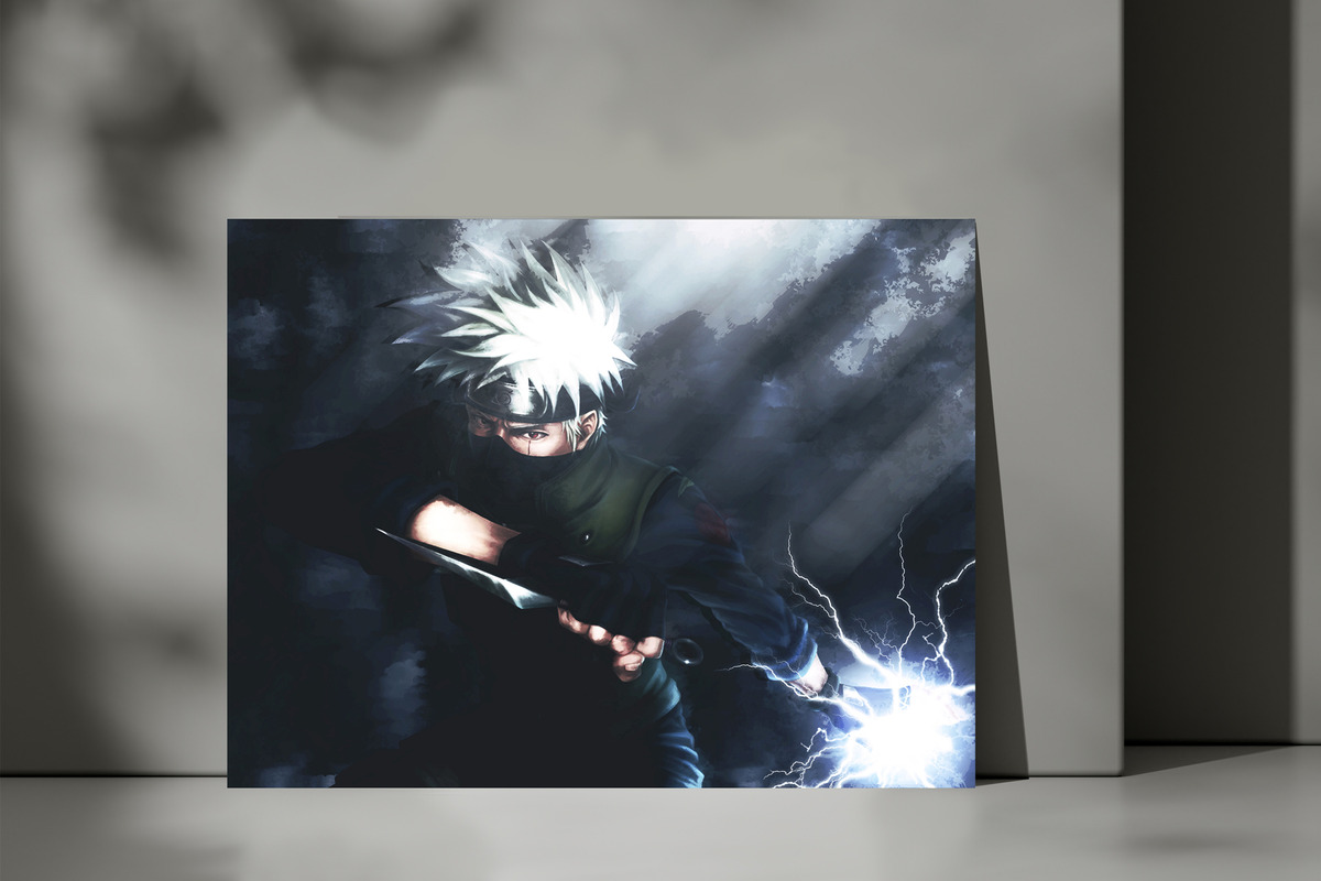 Cuadro Kakashi Hatake Naruto 587 50x70 Mdf Memoestampados - Imagen 3