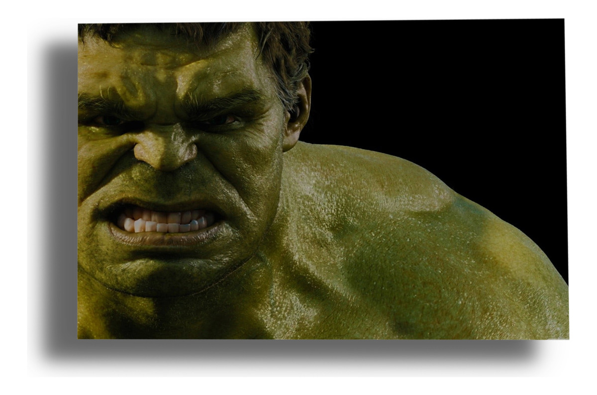 Cuadro 215 Marvel Hulk 40x53 Mdf Memoestampados