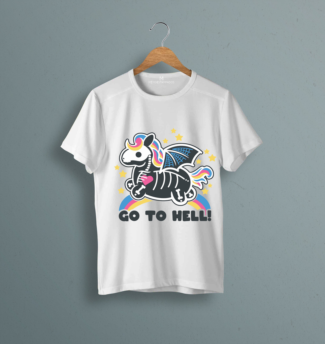 Remera: Go To Hell Kawai Memoestampados - Imagen 23