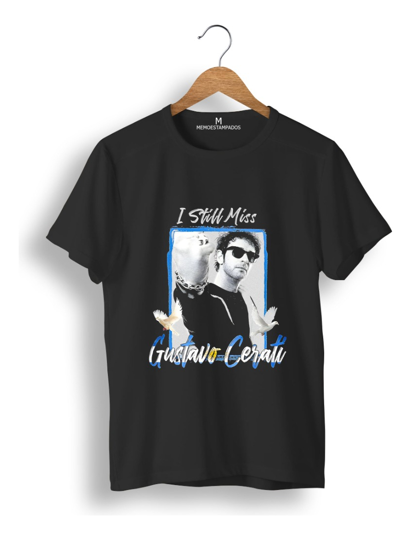 Remera: Gustavo Cerati I Still Miss Memoestampados - Imagen 6