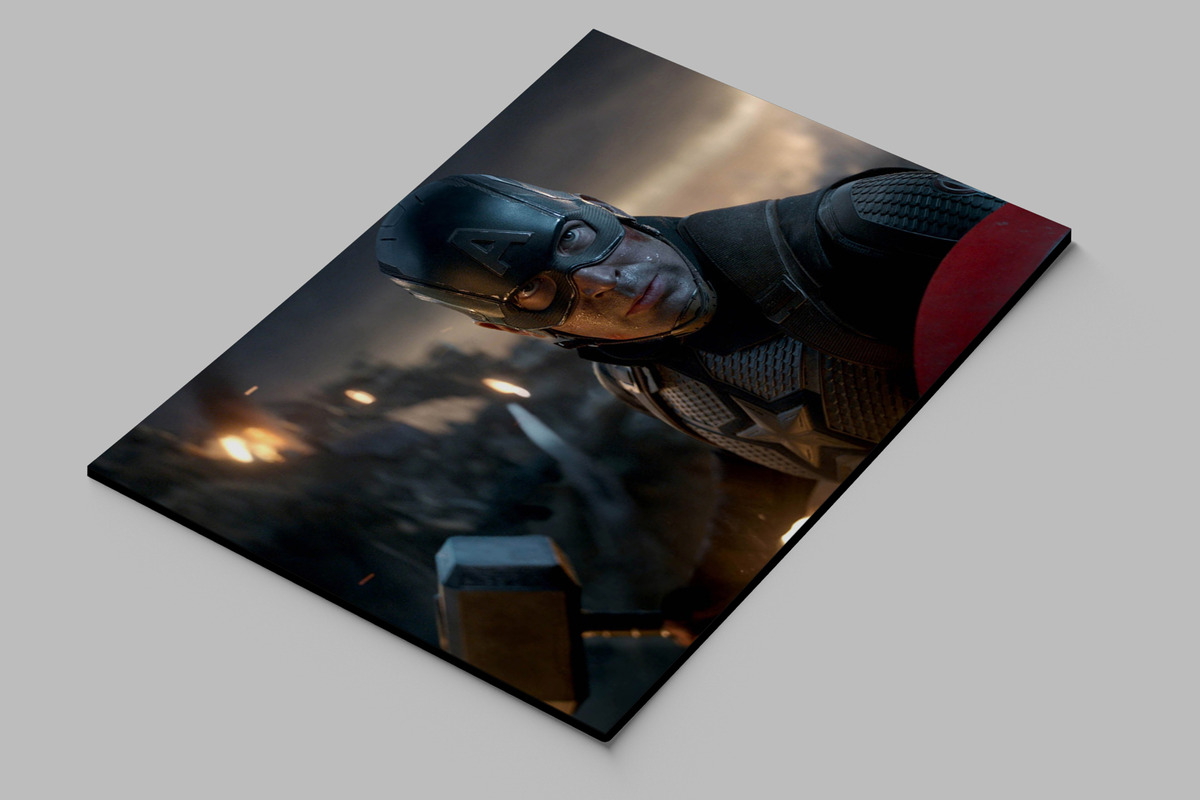 Cuadro Avenger Capitan America 70 70x100 Mdf Memoestampados - Imagen 2