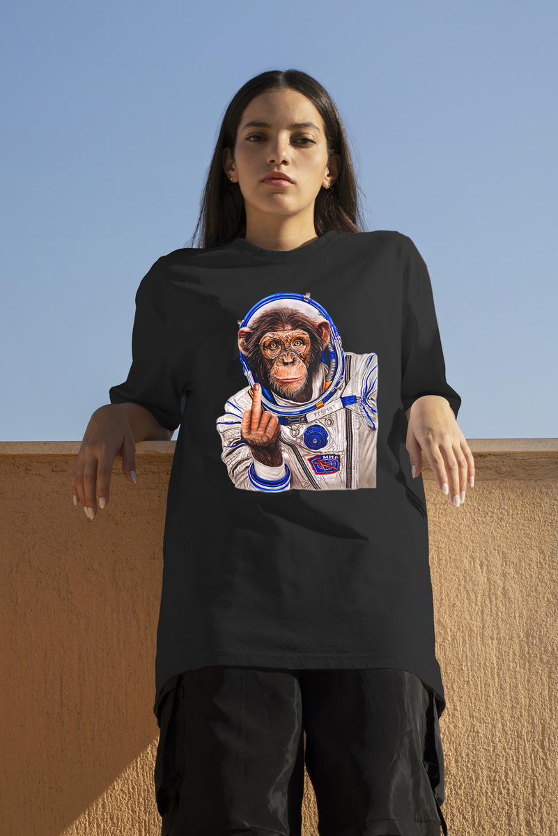 Remera: Mensaje A La Humanidad Mono Memoestampados - Imagen 2