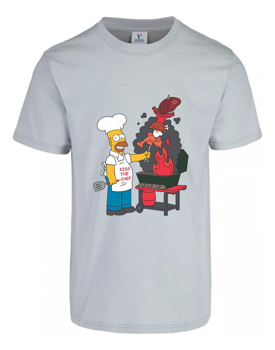 Remera: Kiss The Chef Homero Memoestampados - Imagen 26
