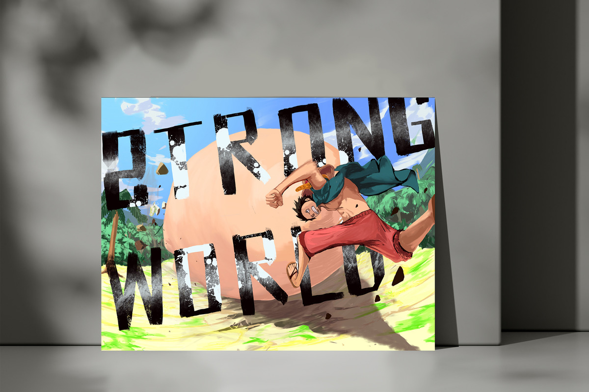 Cuadro 226 One Piece Strong World 40x53 Mdf Memoestampados - Imagen 3
