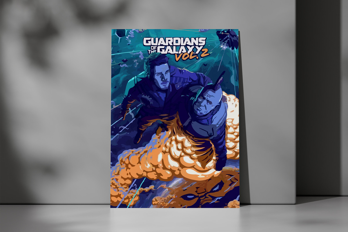 Cuadro Guardianes Galaxia 509 40x53 Mdf Memoestampados - Imagen 3