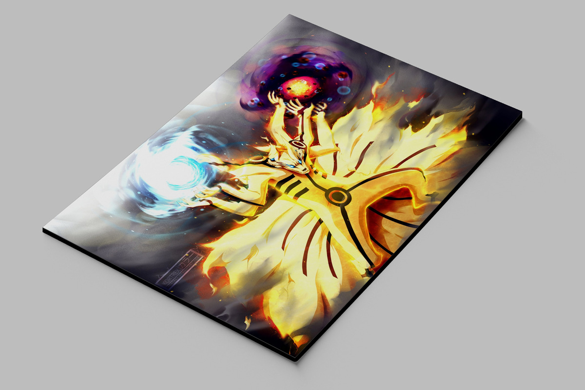 Cuadro Naruto, Uzumaki, Kurama 10 70x100 Mdf Memoestampados - Imagen 2