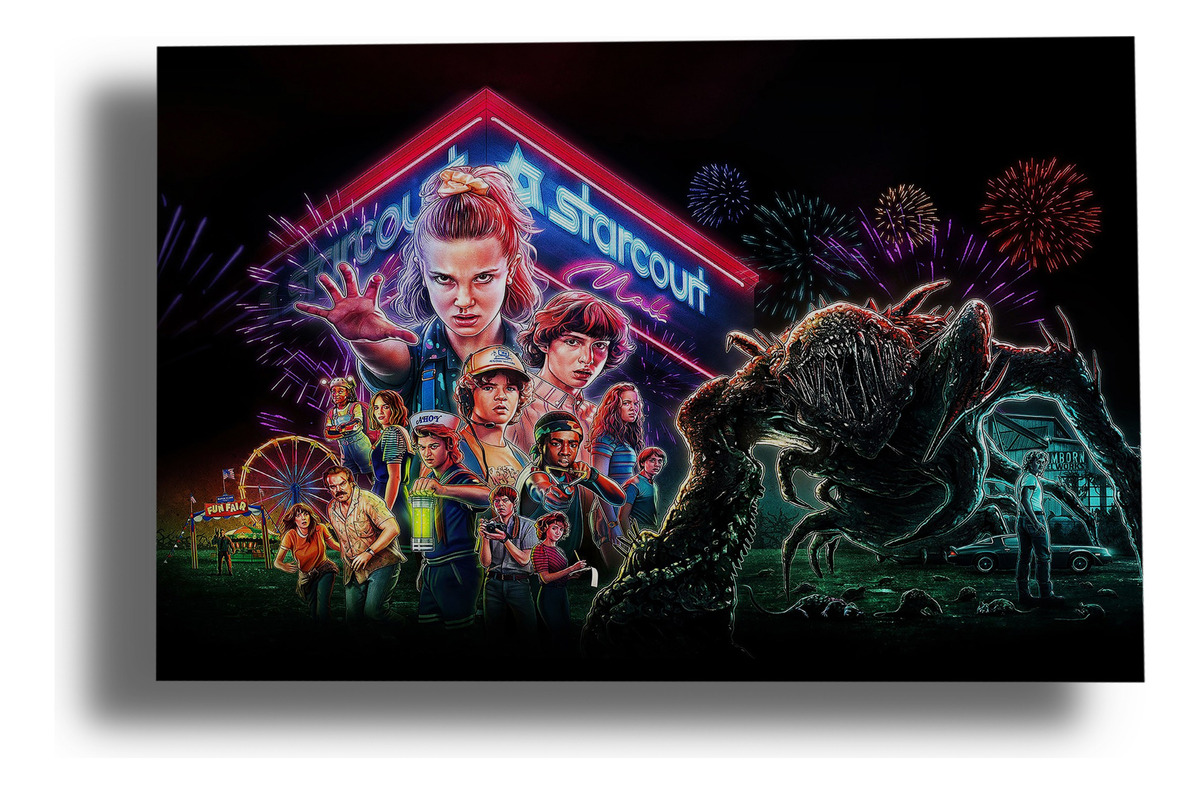 Cuadro Stranger Things 526 70x100 Mdf Memoestampados