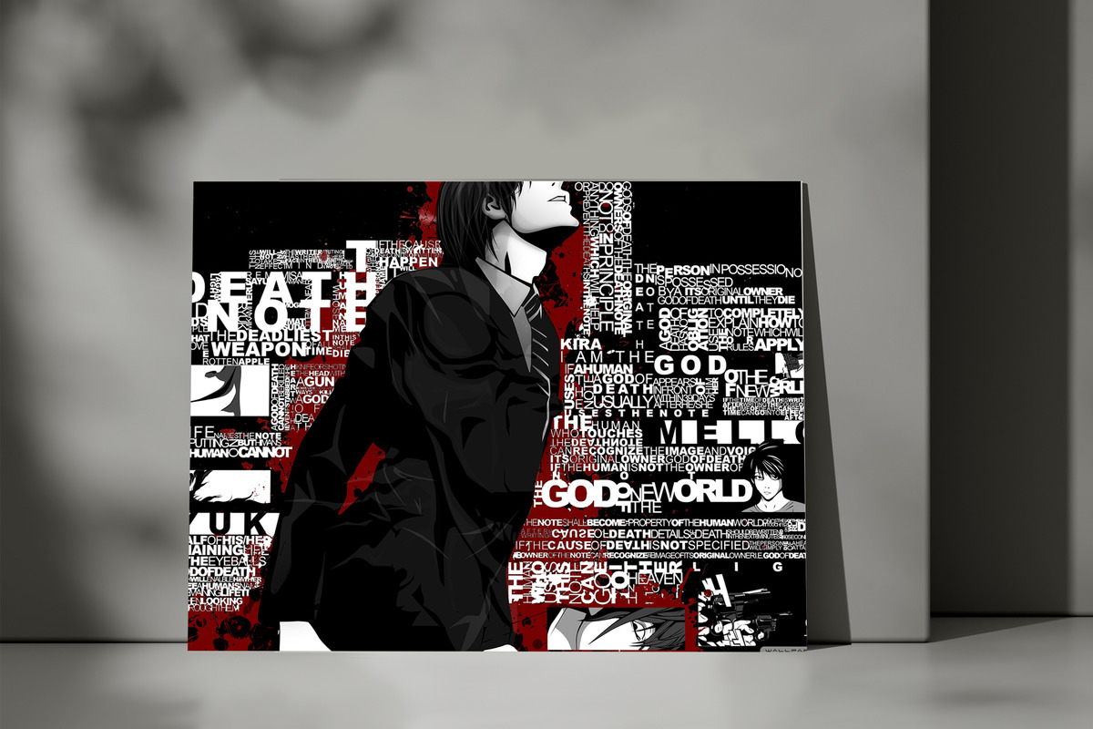 Cuadro 315 Death Note 70x100 Mdf Memoestampados - Imagen 3