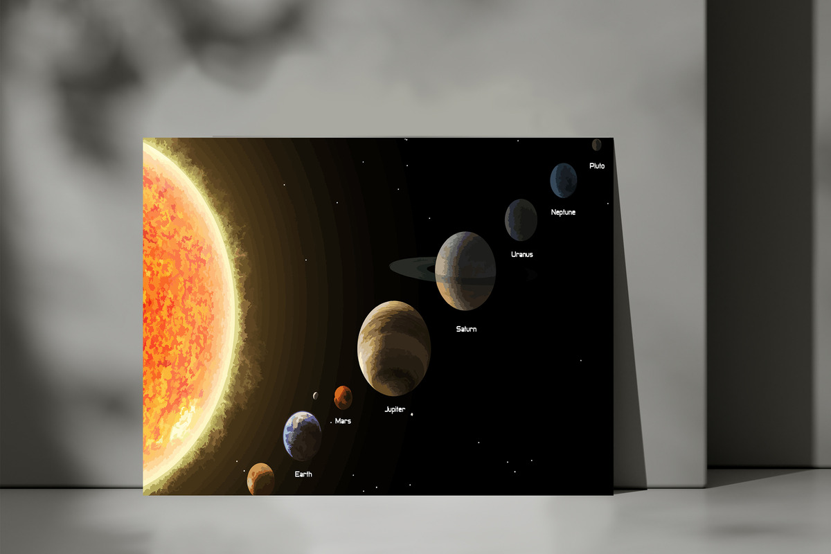Cuadro Espacio Planetas 575 50x70 Lienzo Memoestampados - Imagen 3