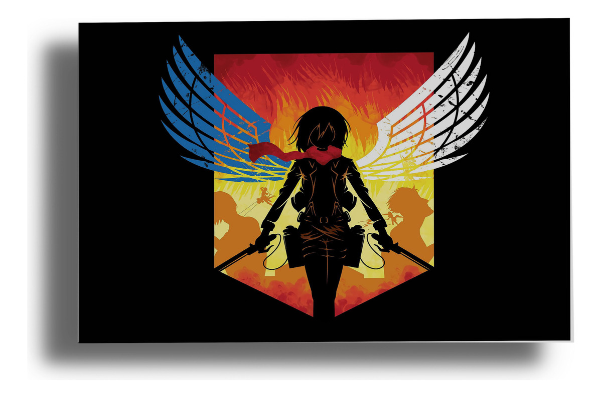 Cuadro Shingeki No Kyojin 494 30x40 Mdf Memoestampados